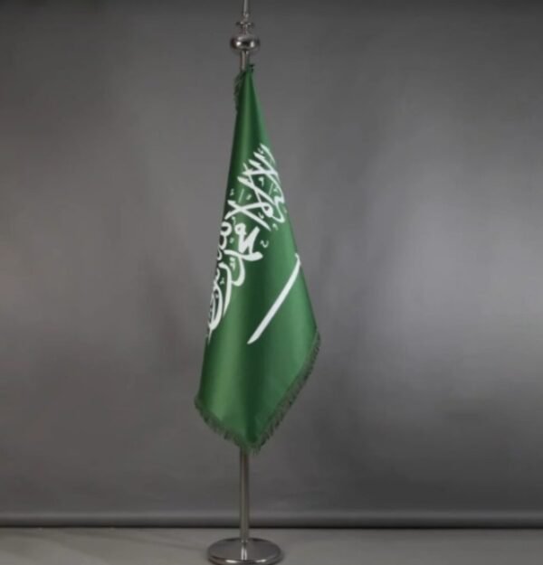 طقم قاعده علم السعودية مع سارية ZORO 150*100 CM