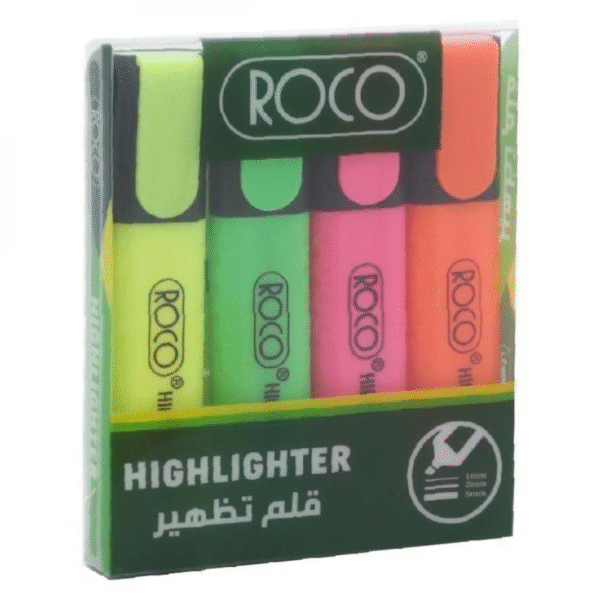 طقم أقلام تظهير 4 قلم  Highlighter set