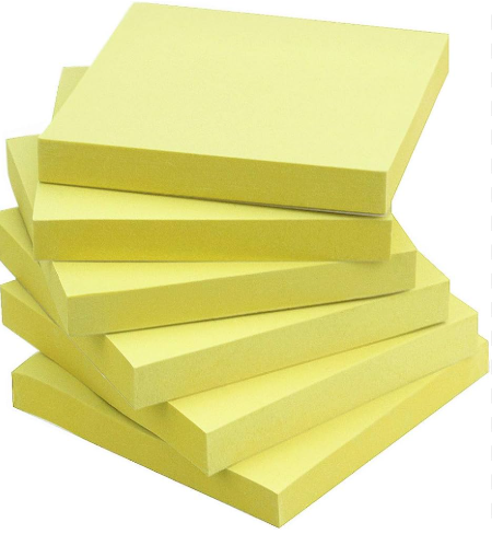 ورق ملاحظات أصفر ------ Yellow Post-it Notes 3x3 Inch