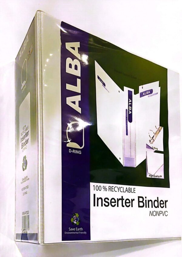 Chinese Binder File 2 Ring 3 Inch White ملف بايندر صيني 2 حلقة 3 أنش أبيض