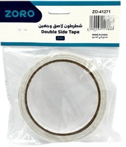 شطرطون لاصق وجهين 15 ياردة 1 أنش Zorro Double-Sided Adhesive Tape 15 Yards 1 Inch