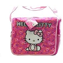 سانريو حقيبة ماسنجر هالو كيتي من اللباد باللون الزهري