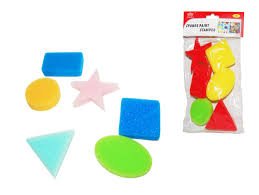 أسفنج فنيات اشكال هندسية