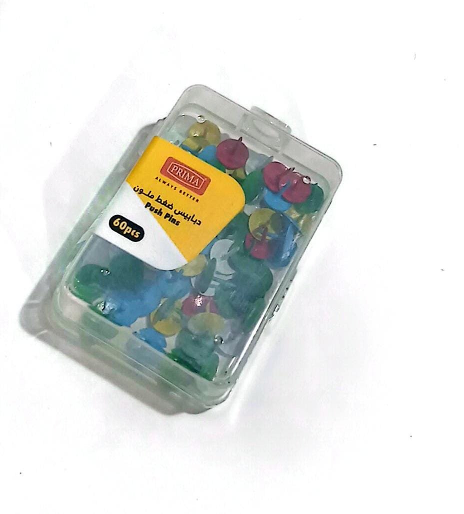 colored push pins دبابيس ضغط ملون #3950