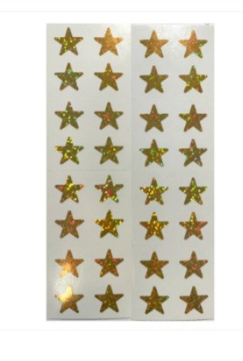 Gold star sticker ستيكر نجوم دهبي #41770