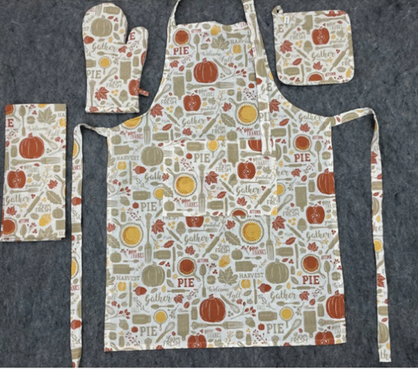 Mulberry طقم مرايل مطبخ 4 قطع SBC